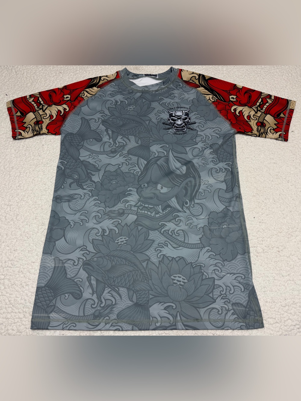 Mat Junkies Ranked Rash Guard 2XL XXL Devil Tattoo Art Jiu Jitsu BJJ RARE